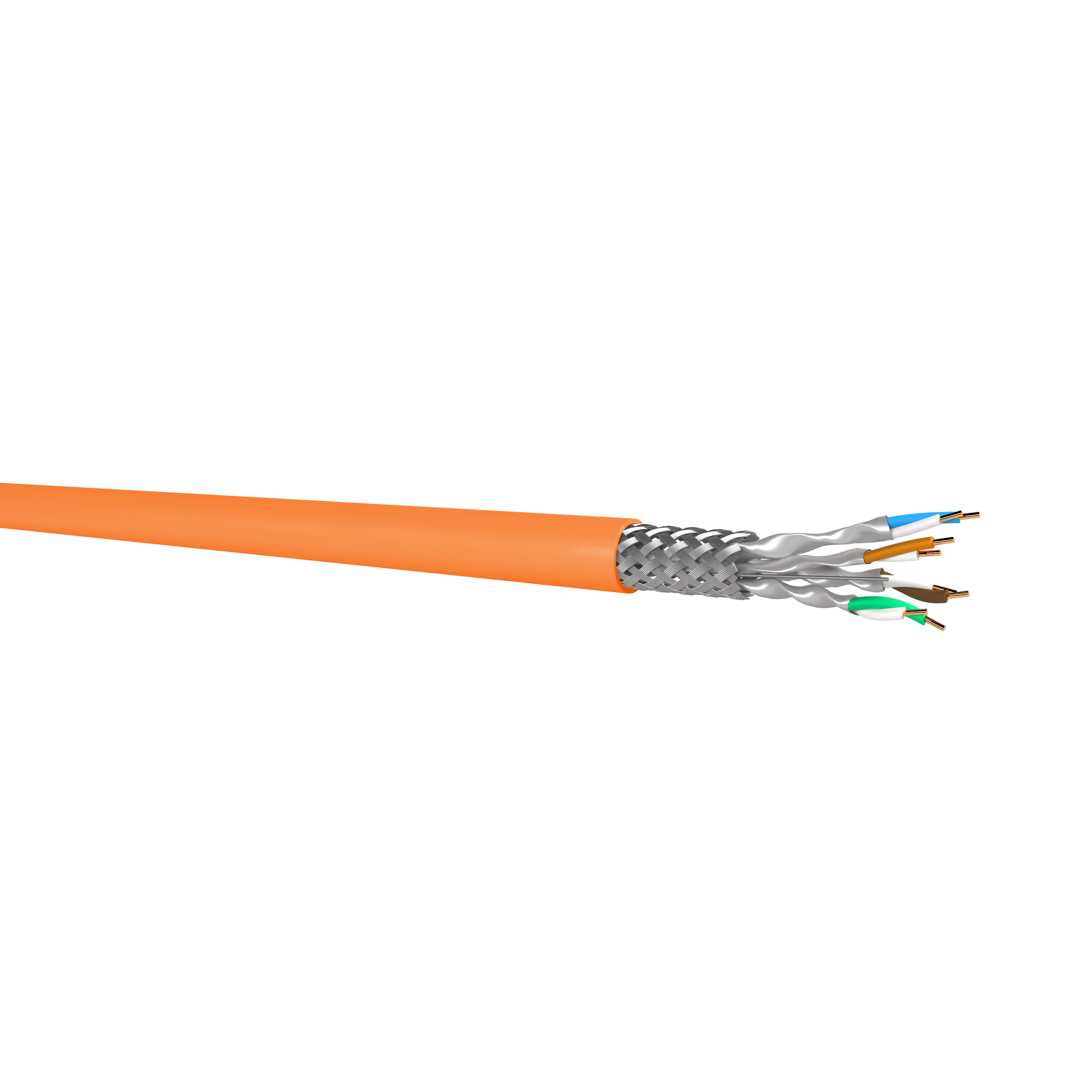 CABLE CAT7 S/FTP AWG23 Cca 1x4 500M orange Unikkern