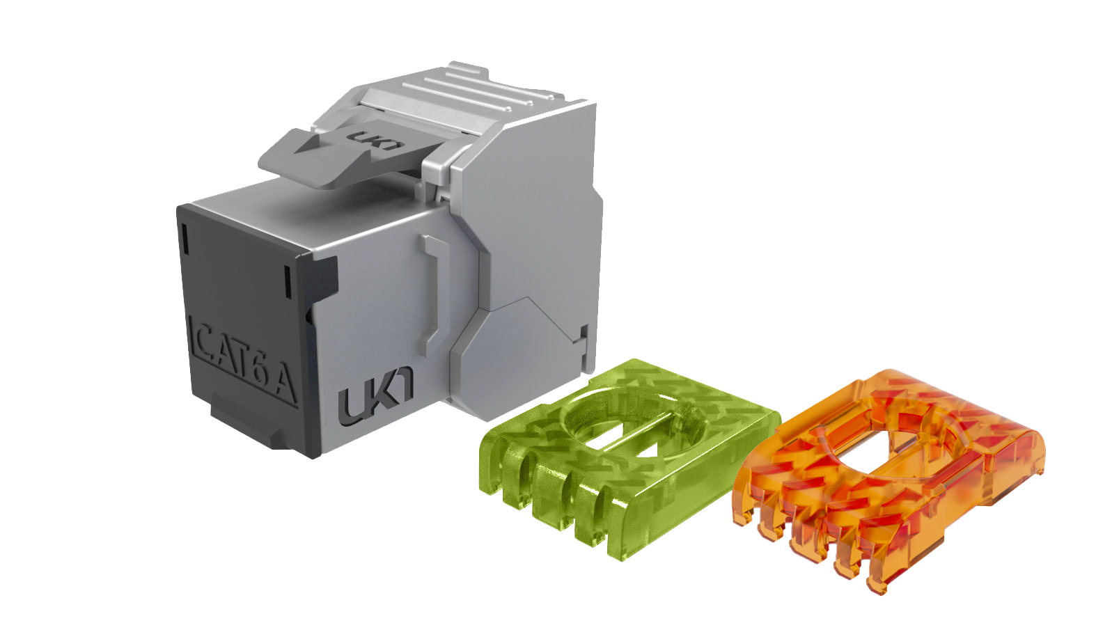 RJ45 CAT6A BLINDEE KEYSTONE Unikkern vendu par boite de 24 -KJ6AFSHQEF24